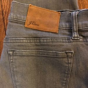 JCrew Toothpick Grey skinny jeans
